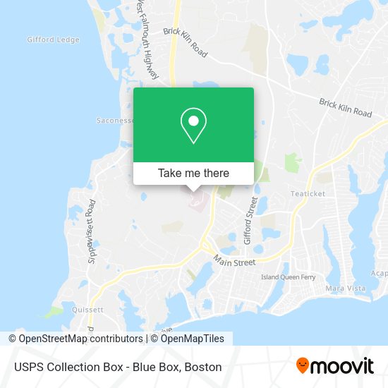 USPS Collection Box - Blue Box map