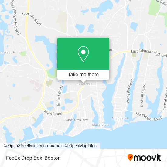 Mapa de FedEx Drop Box