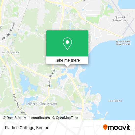 Mapa de Flatfish Cottage