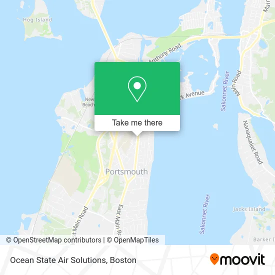 Ocean State Air Solutions map