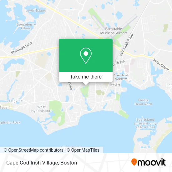 Cape Cod Irish Village map