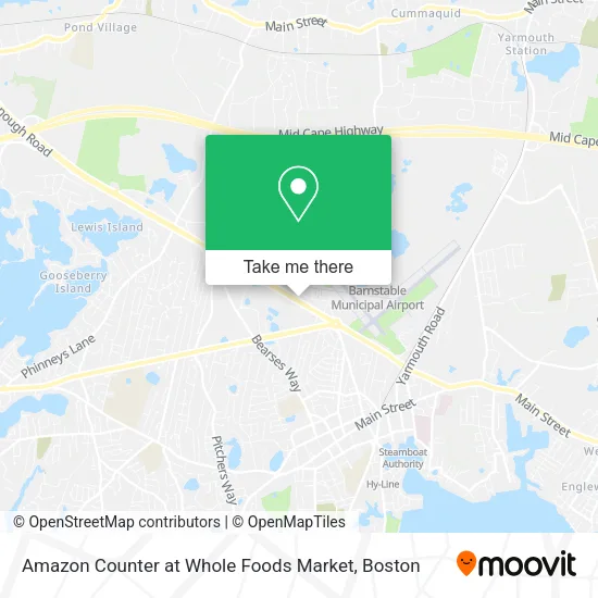 Mapa de Amazon Counter at Whole Foods Market