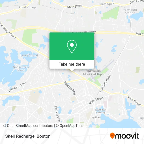 Mapa de Shell Recharge