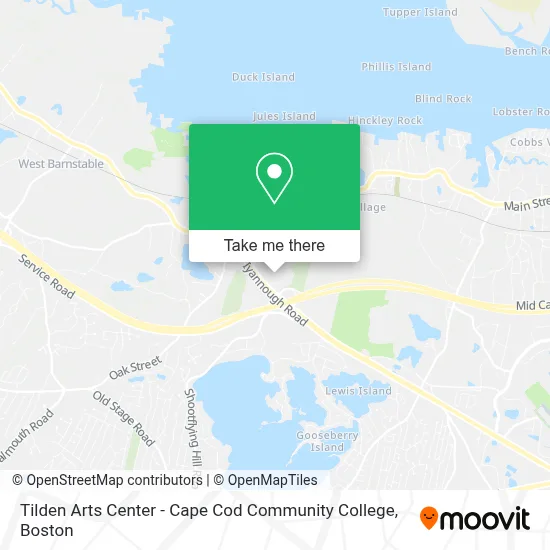 Tilden Arts Center - Cape Cod Community College map