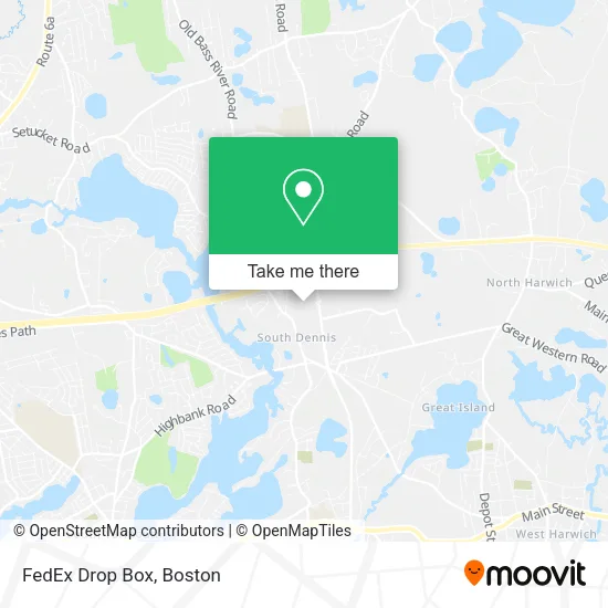 Mapa de FedEx Drop Box