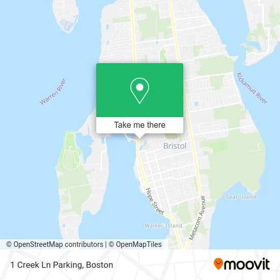 1 Creek Ln Parking map
