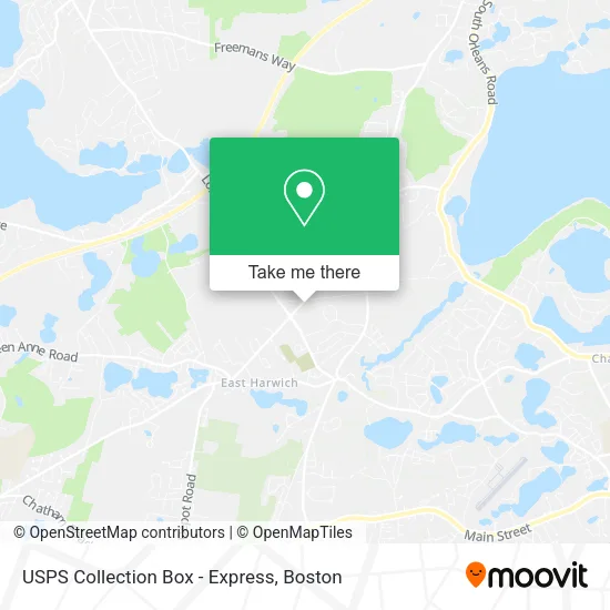 USPS Collection Box - Express map