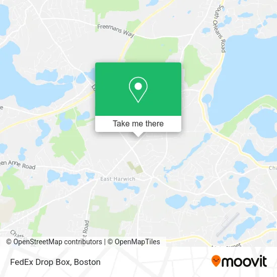 FedEx Drop Box map