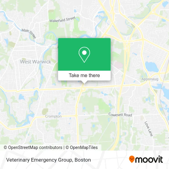 Veterinary Emergency Group map