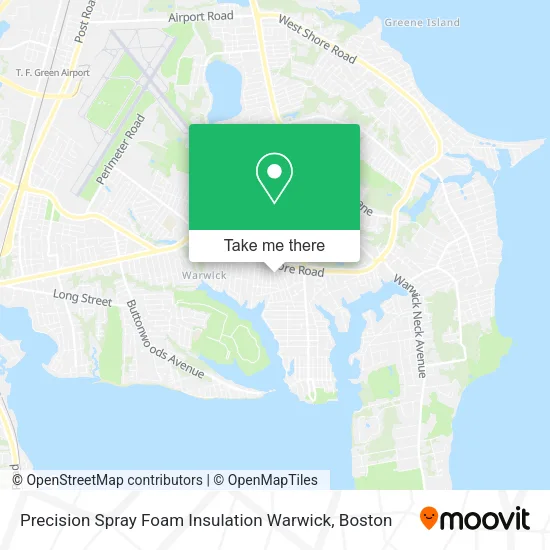 Mapa de Precision Spray Foam Insulation Warwick