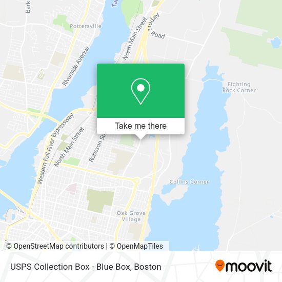 USPS Collection Box - Blue Box map