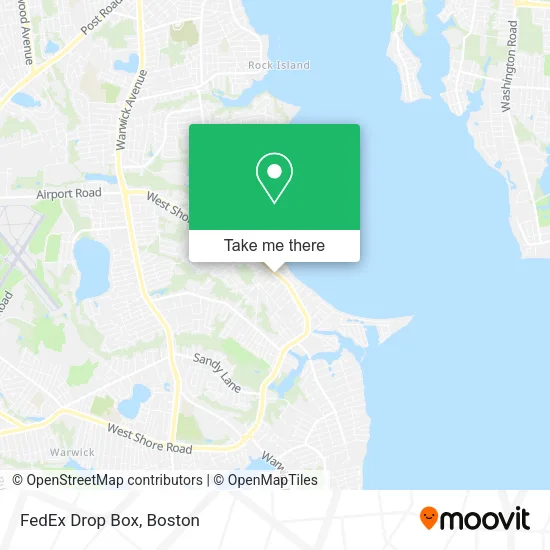 FedEx Drop Box map