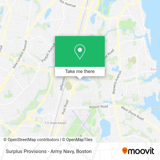 Mapa de Surplus Provisions - Army Navy