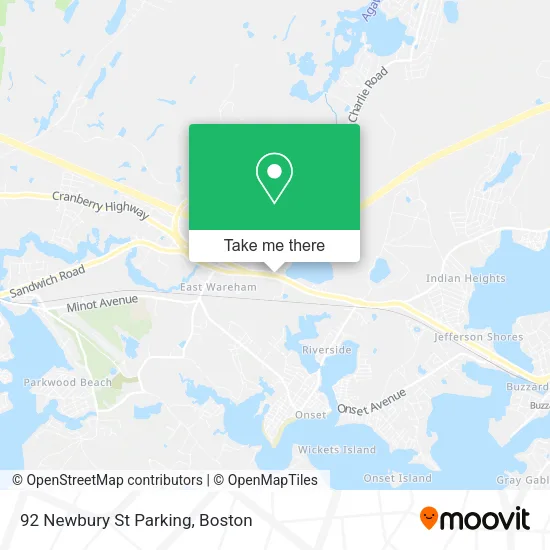 92 Newbury St Parking map