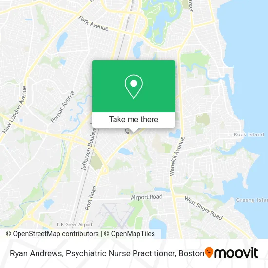 Mapa de Ryan Andrews, Psychiatric Nurse Practitioner