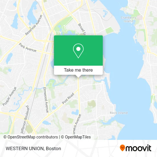 WESTERN UNION map