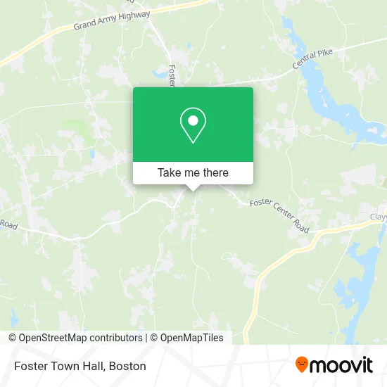 Foster Town Hall map