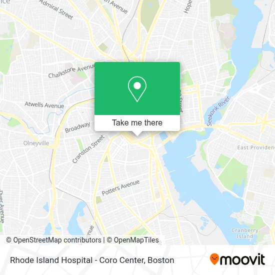 Rhode Island Hospital - Coro Center map