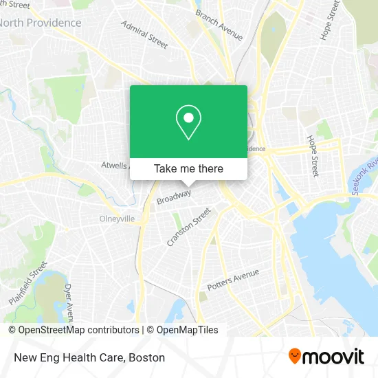 New Eng Health Care map