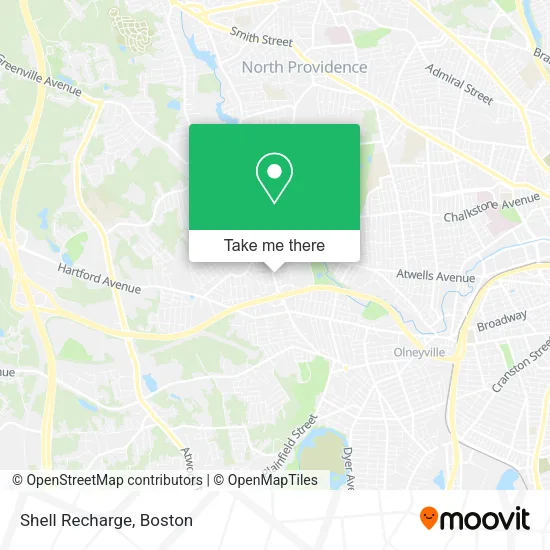 Mapa de Shell Recharge