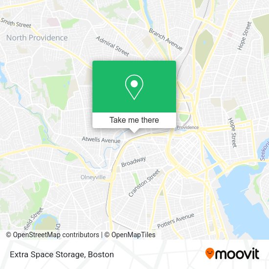 Extra Space Storage map