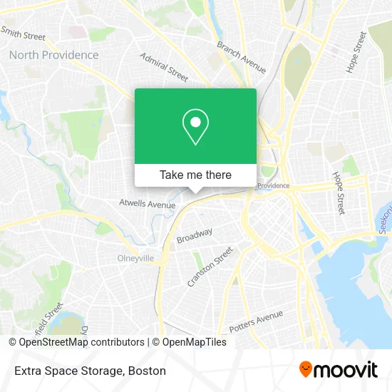 Extra Space Storage map