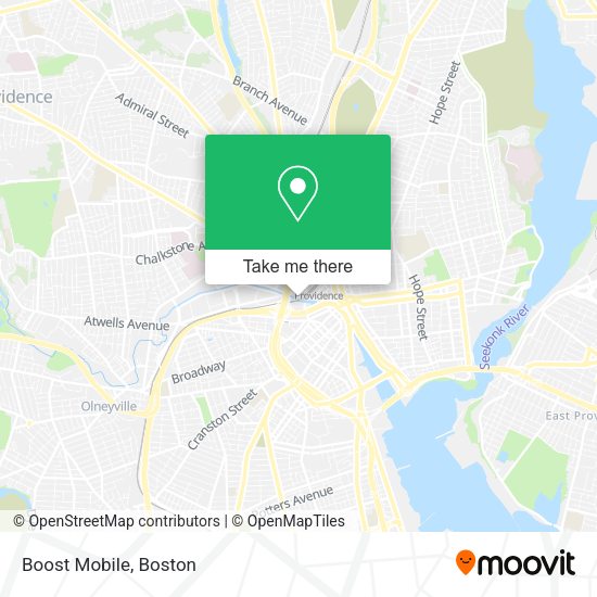 Boost Mobile map