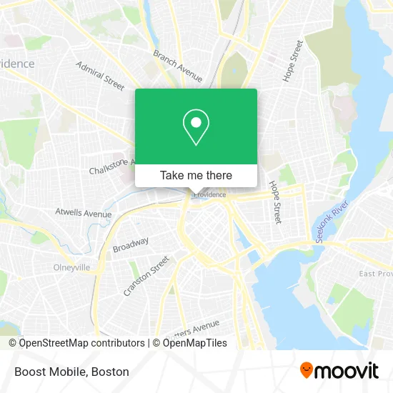 Mapa de Boost Mobile