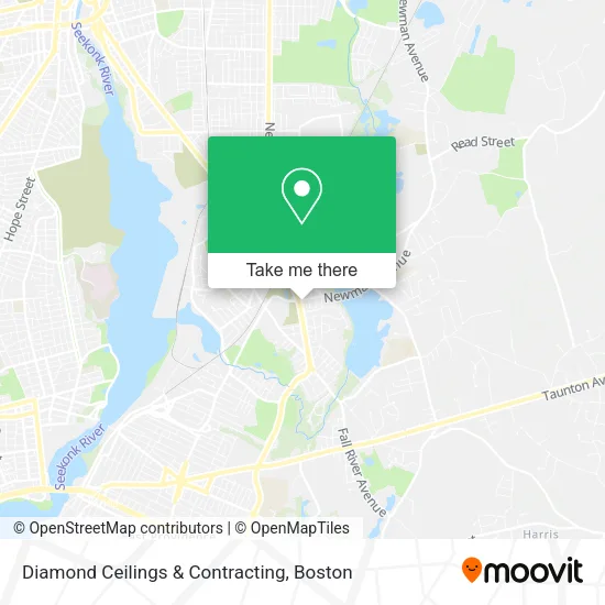 Diamond Ceilings & Contracting map
