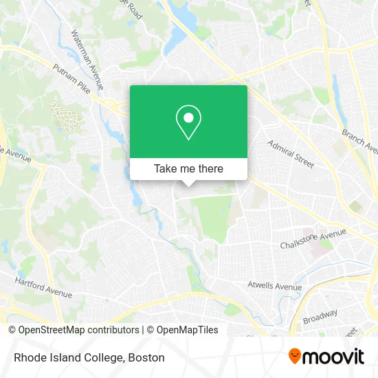 Rhode Island College map