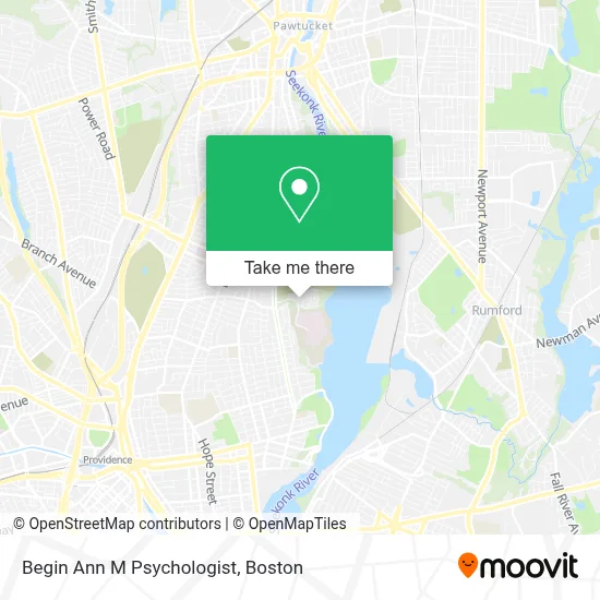 Begin Ann M Psychologist map