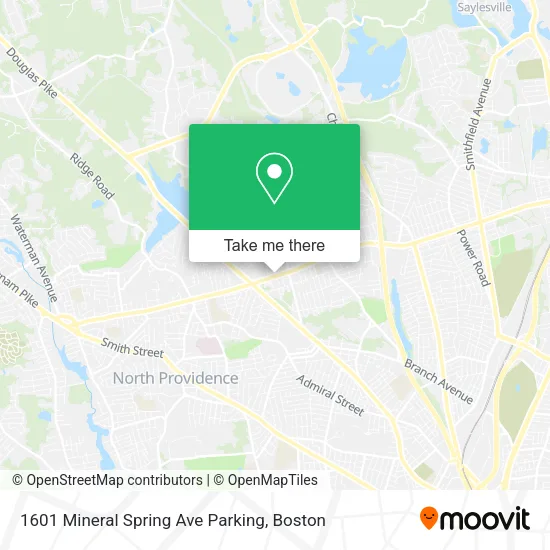 Mapa de 1601 Mineral Spring Ave Parking