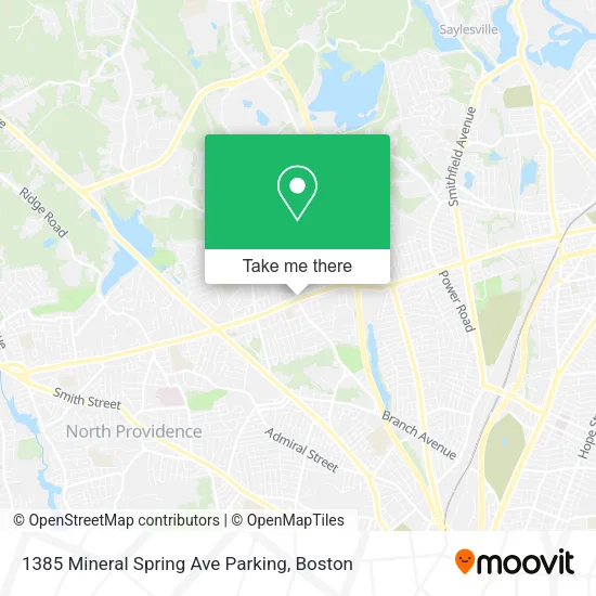 Mapa de 1385 Mineral Spring Ave Parking