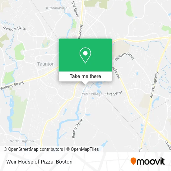 Weir House of Pizza map