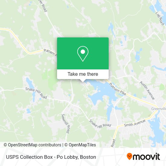 USPS Collection Box - Po Lobby map
