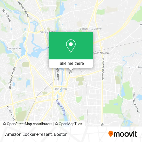 Mapa de Amazon Locker-Present