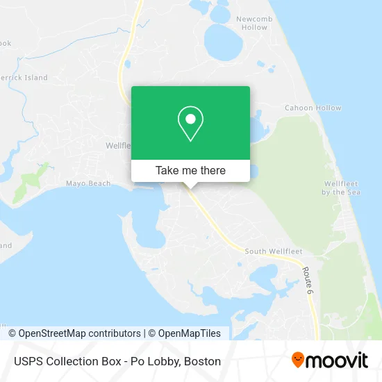 USPS Collection Box - Po Lobby map