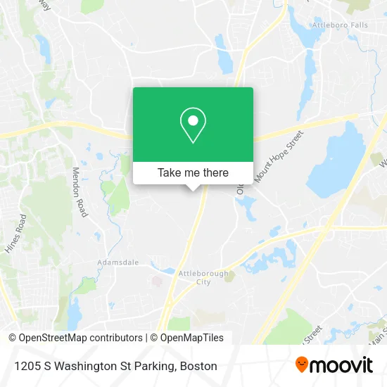 Mapa de 1205 S Washington St Parking