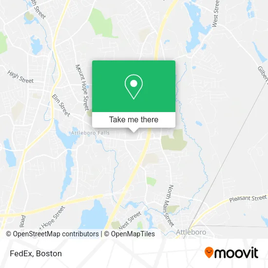 FedEx map