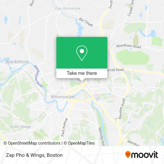 Mapa de Zap Pho & Wings