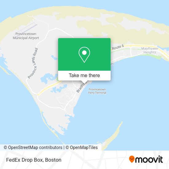 FedEx Drop Box map