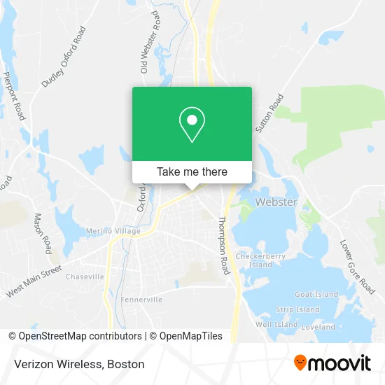 Mapa de Verizon Wireless
