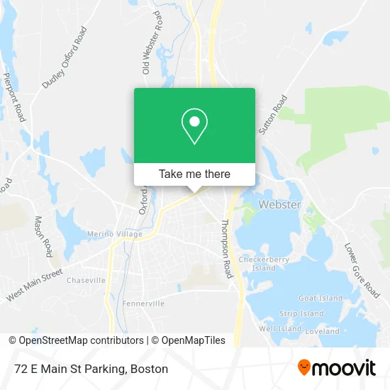Mapa de 72 E Main St Parking