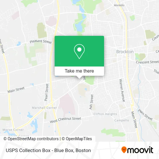 USPS Collection Box - Blue Box map