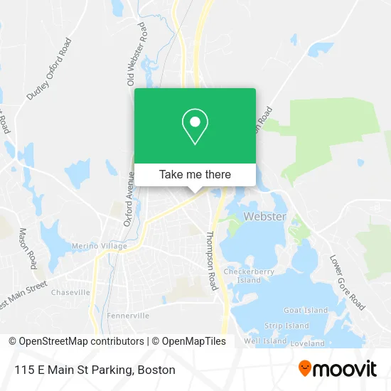 Mapa de 115 E Main St Parking