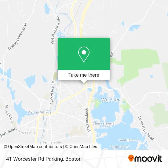 Mapa de 41 Worcester Rd Parking