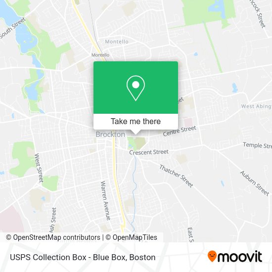 USPS Collection Box - Blue Box map
