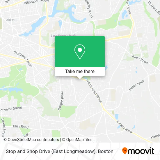 Stop and Shop Drive (East Longmeadow) map