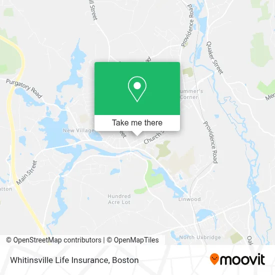 Whitinsville Life Insurance map