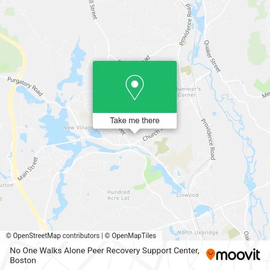 No One Walks Alone Peer Recovery Support Center map